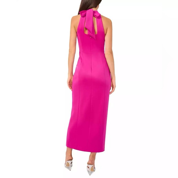 CeCe - Halter Neck Bodycon Fuschia Dress - NWT - Size 2 - Picture 3 of 10